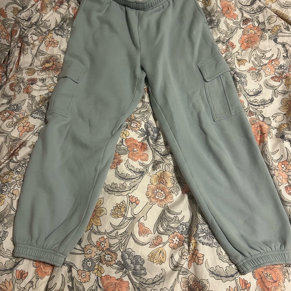 Aritzia turquoise Sweatfleece Pants